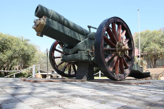 An old 6 inch British Howitzer gun from World War 2