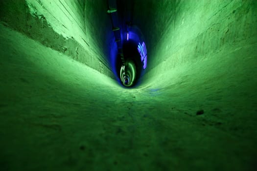 Small tunnels inside the great dam of Grande-Dixence