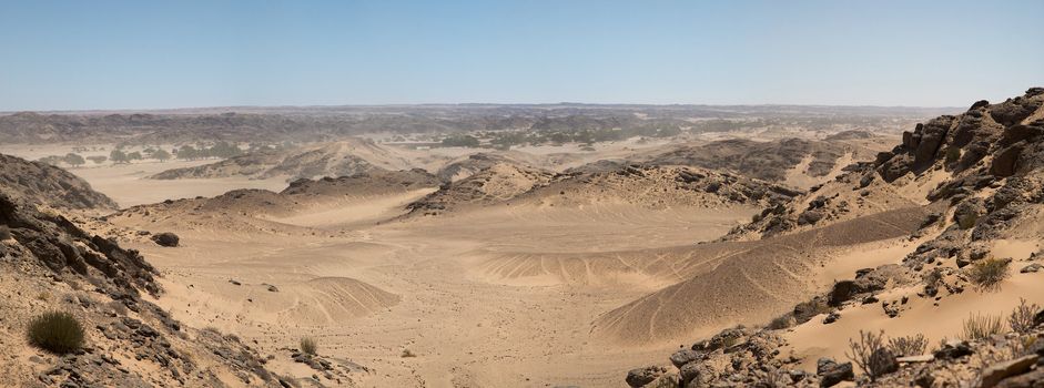 The white sand desert in the Skeleton Coast