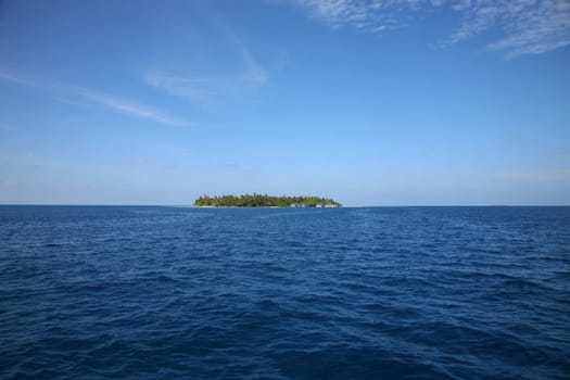 Island of Embudu in the Indian ocean 