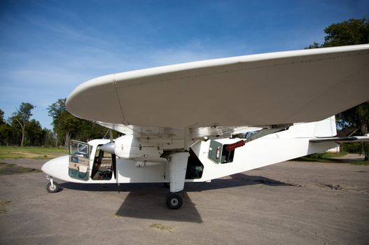 Safari plane in Moremi Game Reserve