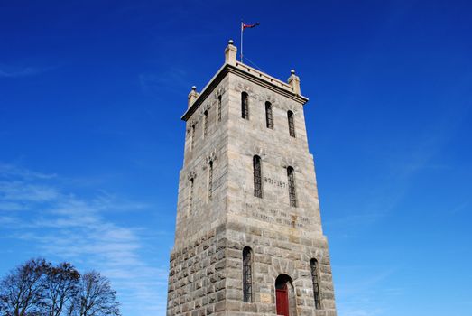 The Slottsfjell tower was erected in 1888 when the city of Tønsberg celebrated its 1000 years anniversary.