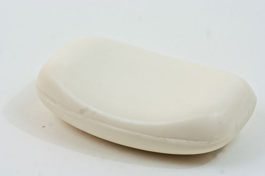 Bar of soap on a white background.