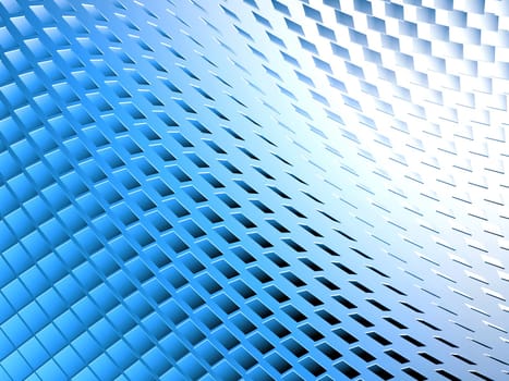 An abstract 3d blue background