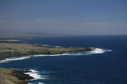 scenic view along coastline of Big Island Hawaii