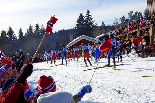 FIS Nordic World Ski Championship 50km. March 06, 2011 in Holmenkollen, Oslo, Norway