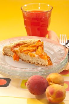 food series: tasty apricot cake and compote