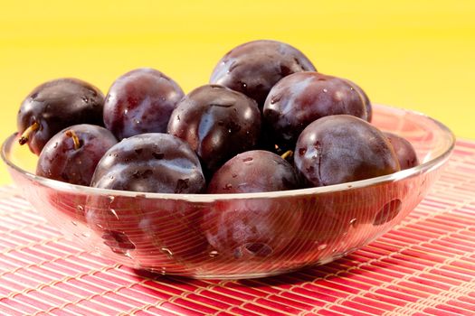 food series: fresh ripe and tasty plum