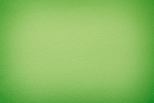 vivid green background with round organic ornaments