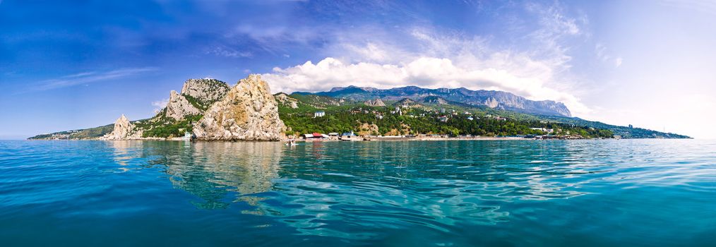 crimea mountains panorama in simeiz