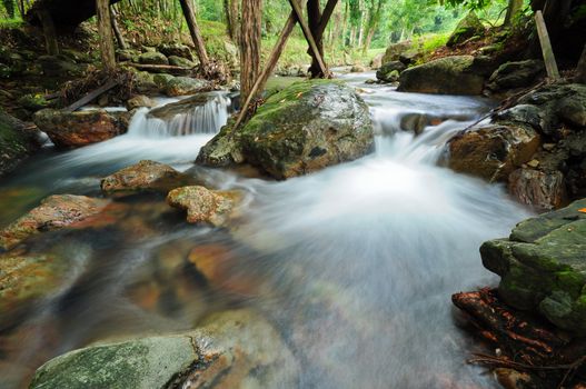 Waterfall in south of Thailand