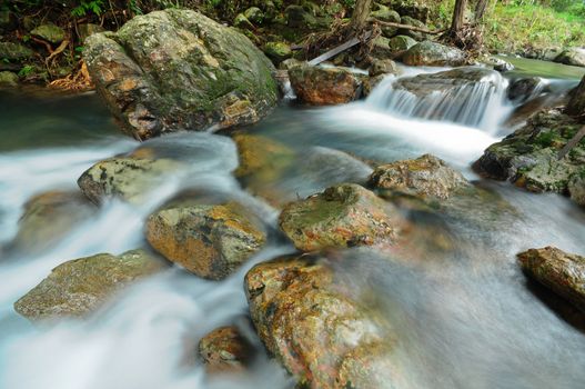 Waterfall in south of Thailand