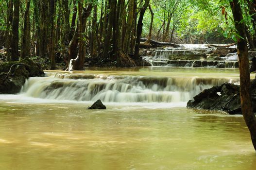 Waterfall in south of Thailand