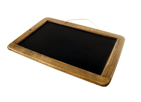 Old Time Slate Writing Tablet isolated on white