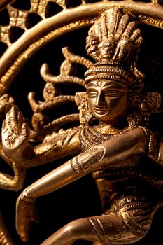 Statue of indian hindu god Shiva Nataraja - Lord of Dance close up