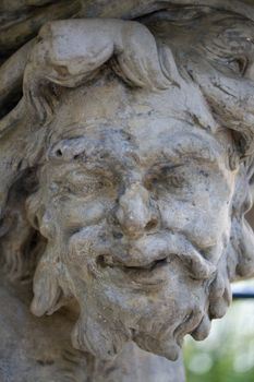 Sculpture of a human face