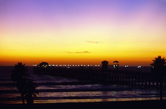 Pier on California coast