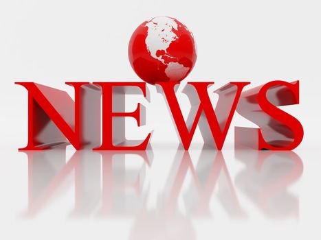 3D rendered illustration of news. High resolution image.