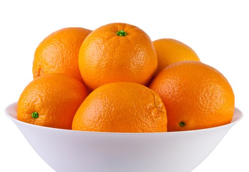 Orange isolated on a white background. Fresh fruits Isolated orange collection.