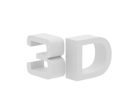 symbol 3d plasma tv. Computer generated 3D photo rendering.