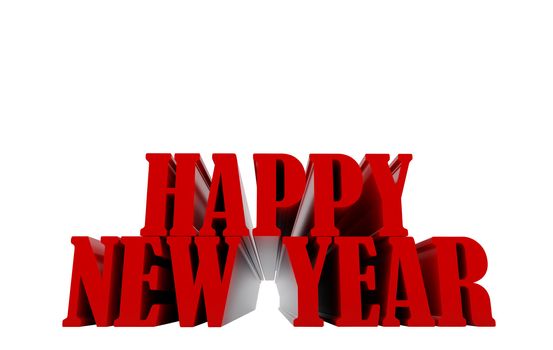 Happy new year 2011. High resolution 3d illustration. Calendar.