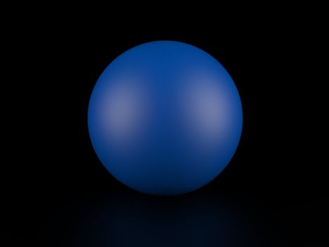 High resolution image. 3d render. Ball on a black background.