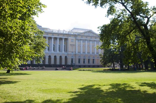 Architecture of Petersburg. Travel on an ancient city. High resolution image.