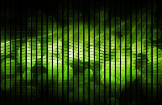 Green Modern Medical Science Tech as a Art 