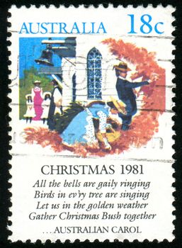 AUSTRALIA - CIRCA 1981: stamp printed by Australia, shows Christmas Bush, circa 1981