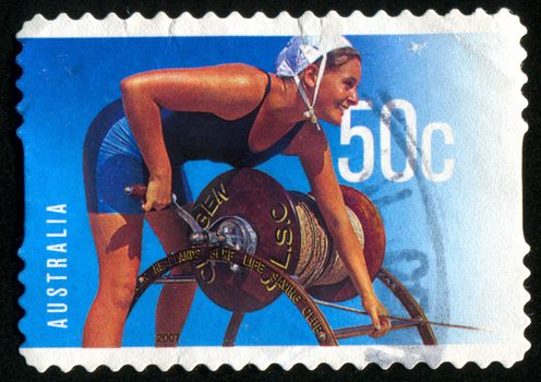 AUSTRALIA - CIRCA 2007: stamp printed by Australia, shows summer, circa 2007