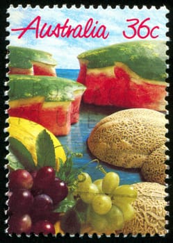 AUSTRALIA - CIRCA 1987: stamp printed by Australia, shows Fruits, circa 1987