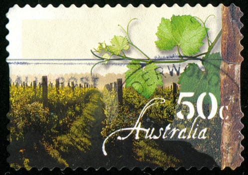 AUSTRALIA - CIRCA 2005: stamp printed by Australia, shows Grapevine, vineyard, circa 2005