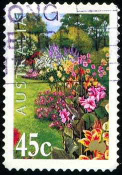 AUSTRALIA - CIRCA 2000: stamp printed by Australia, shows flowers in the garden, circa 2000