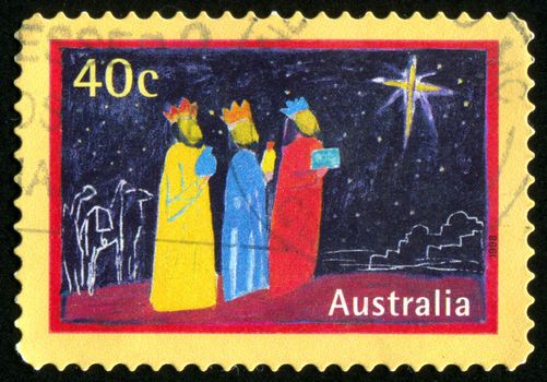 AUSTRALIA - CIRCA 1998: stamp printed by Australia, shows Magi, circa 1998