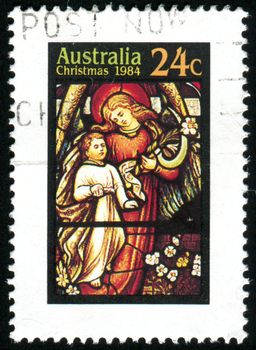 AUSTRALIA - CIRCA 1984: stamp printed by Australia, shows Madonna and Child, circa 1984