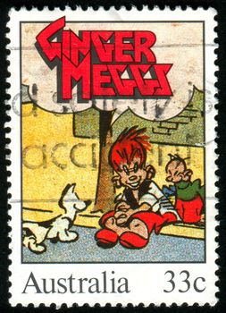 AUSTRALIA - CIRCA 1985: stamp printed by Australia, shows Ginger Meggs, by James Charles Bancks, circa 1985