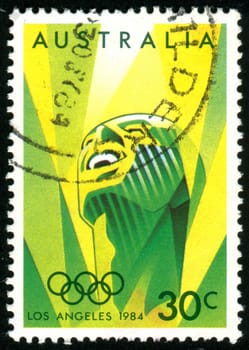 AUSTRALIA - CIRCA 1984: stamp printed by Australia, shows 1884 Summer Olympics, circa 1984