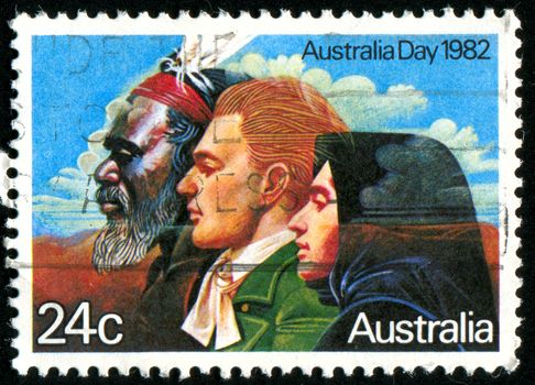 AUSTRALIA - CIRCA 1982: stamp printed by Australia, shows Australian people, circa 1982