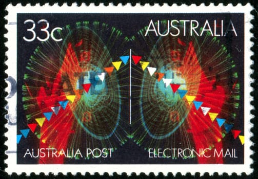 AUSTRALIA - CIRCA 1985: stamp printed by Australia, shows abstraction, circa 1985