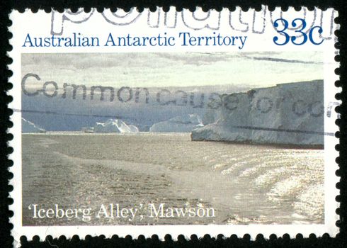 AUSTRALIA - CIRCA 1984: stamp printed by Australia, shows antarctic, Iceberg Alley, circa 1984