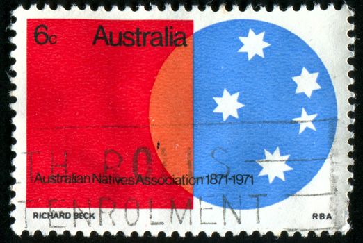 AUSTRALIA - CIRCA 1971: stamp printed by Australia, shows Southern Cross, circa 1971