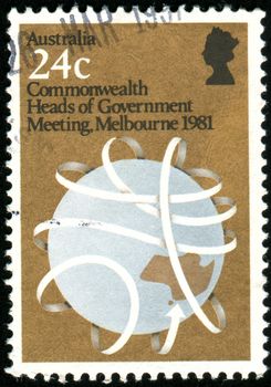 AUSTRALIA - CIRCA 1981: stamp printed by Australia, shows Globe, circa 1981