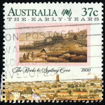AUSTRALIA - CIRCA 1988: stamp printed by Australia, shows Sydney, circa 1988