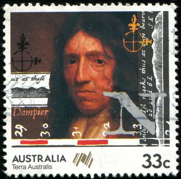 AUSTRALIA - CIRCA 1985: stamp printed by Australia, shows William Dampier, circa 1985