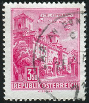 AUSTRIA - CIRCA 1962: stamp printed by Austria, shows Esterhazy Palace, Eisenstadt, circa 1962