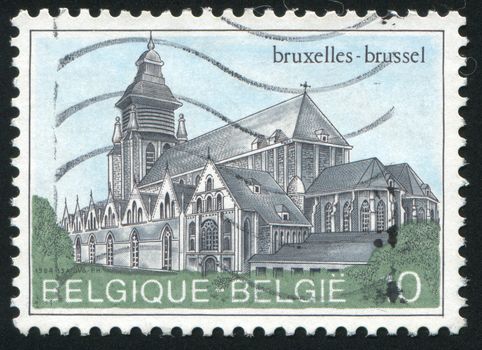 BELGIUM - CIRCA 1984: Notre-Dame de la Chappelle, Brussels, circa 1984.
