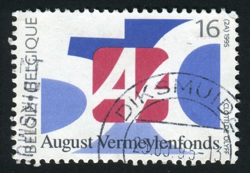 BELGIUM - CIRCA 1995: Anniversaries and Events, August Vermeylen Fund, circa 1995.