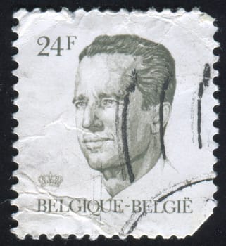 BELGIUM - CIRCA 1981: stamp printed by Belgium, shows King Baudouin, circa 1981