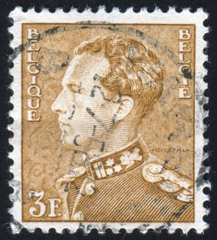 BELGIUM - CIRCA 1936: stamp printed by Belgium, shows Leopold III, circa 1936