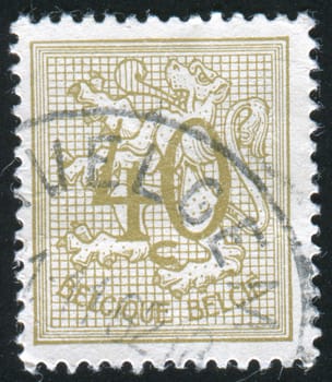 BELGIUM - CIRCA 1961: stamp printed by Belgium, shows Coat of Arms, circa 1961